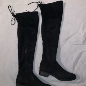 Sam Edelman Black Suede Over-The-Knee Boots